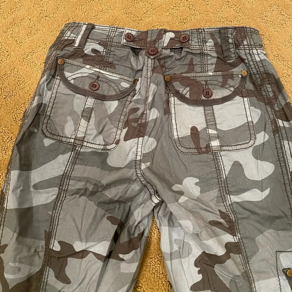 Marrakech for Anthro Harry stretch Poplin pant, SZ 26, Denim camo - Picture 5 of 6